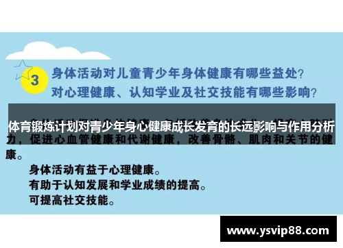 体育锻炼计划对青少年身心健康成长发育的长远影响与作用分析